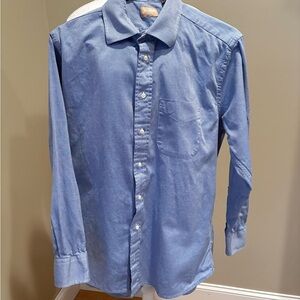 Gitman Bros Men's Blue Long Sleeve Button Up Shirt 16.5/34 100% Cotton